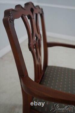 LF64389EC Set of 8 Vintage Chippendale Mahogany Dining Room Chairs