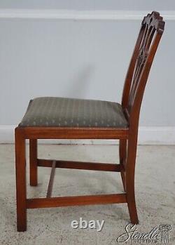 LF64389EC Set of 8 Vintage Chippendale Mahogany Dining Room Chairs