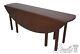 Lf64426ec Bench Made Large Mahogany Drop Leaf Dining Table