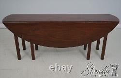 LF64426EC Bench Made Large Mahogany Drop Leaf Dining Table