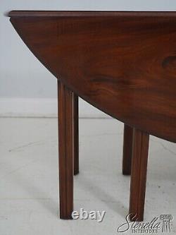 LF64426EC Bench Made Large Mahogany Drop Leaf Dining Table