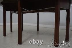 LF64426EC Bench Made Large Mahogany Drop Leaf Dining Table