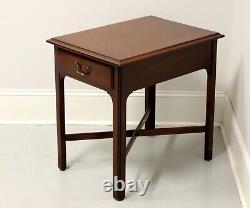 LINK-TAYLOR Heirloom Solid Mahogany Chippendale Style End Side Table
