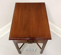 LINK-TAYLOR Heirloom Solid Mahogany Chippendale Style End Side Table