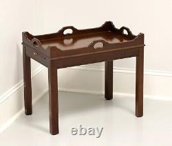 LINK-TAYLOR Heirloom Solid Mahogany Chippendale Tea Table