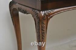 Lane Chinese Chippendale Georgian Mahogany Ball & Claw Console Sofa Hall Table