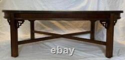 Lane altavista furniture coffee table Chinese chippendale mahogany veneer