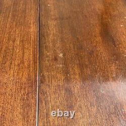 Large Antique Mahogany Drop Leaf Table 29 X 72 X 18 3/4 EL 13 1/2
