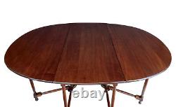 Large Early 20th Century Mahogany Gateleg Table