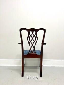 Late 20th Century Carved Mahogany Chippendale Armchair with Ball in Claw Feet