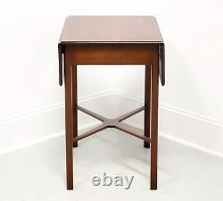 Late 20th Century Chippendale Drop-Leaf End Side Table