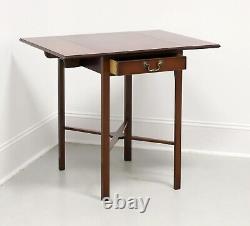 Late 20th Century Chippendale Drop-Leaf End Side Table