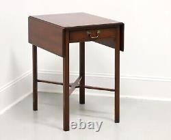 Late 20th Century Chippendale Drop-Leaf End Side Table