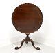 Late 20th Century Mahogany Chippendale Tilt-top Pie Crust Table