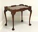 Late 20th Century Solid Flame Mahogany Chippendale Tea Table B