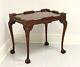 Late 20th Century Solid Flame Mahogany Chippendale Tea Table B