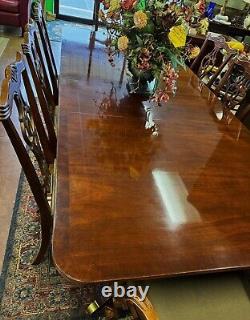 Lexington Chippendale Mahogany Dining Table with8 Chairs
