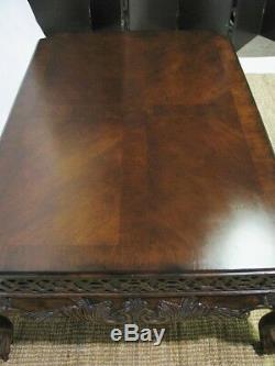 Lillian August For Drexel Heritage Heavily Carved Chippendale Style Coffee Table