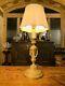 Louis Xvi Style Gilt Bronze Candlestick Table Lamp, Circa 1850 Rococo