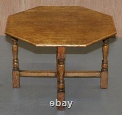 Lovely 1950's Air Ministry English Oak Small Occasional Coffee Or Side End Table