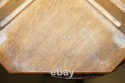 Lovely 1950's Air Ministry English Oak Small Occasional Coffee Or Side End Table