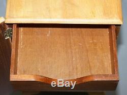 Lovely Light Walnut Bedroom Side Table 1960's With Single Drawer And Shelf