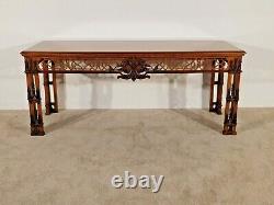 MASSIVE Baker Furnture Co Stately Homes Irish Chippendale Console Table