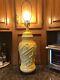 Mcm Leviton Chinese Chippendale Yellow Ginger Jar Bamboo Porcelain Table Lamp Us