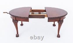 Mahogany Chippendale Dining Table Extending 1880