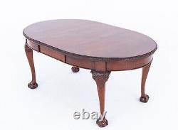 Mahogany Chippendale Dining Table Extending 1880