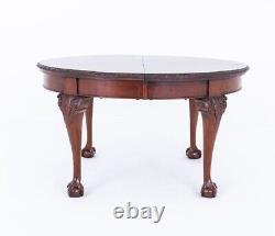 Mahogany Chippendale Dining Table Extending 1880