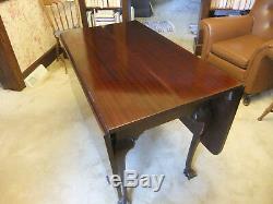 Mahogany Chippendale style dining room set (table, 4 chairs, buffet, cabinet)