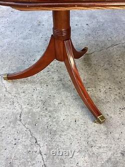 Mahogany Double Pedestal Dinning Room Table Antique Beautiful With Some Flaws