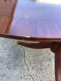 Mahogany Double Pedestal Dinning Room Table Antique Beautiful With Some Flaws