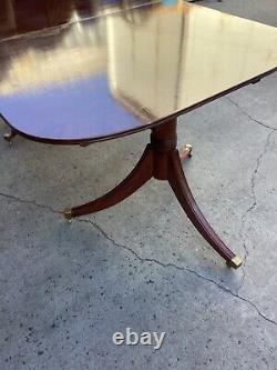 Mahogany Double Pedestal Dinning Room Table Antique Beautiful With Some Flaws