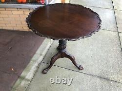 Mahogany Tilt top Table with Birdcage