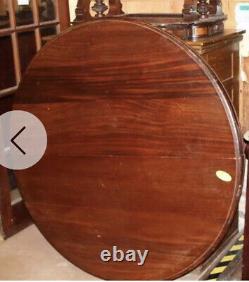 Mahogany dining table round antique