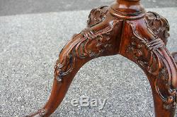 Mahogany pie crust Chippendale Side Table