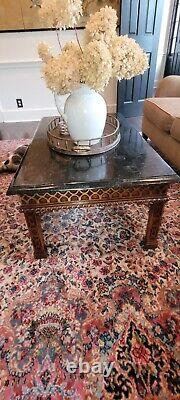 Maitland Smith Chippendale Chinoiserie Coffee Table