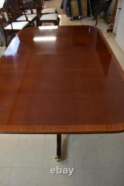 Maitland Smith Chippendale Table & Six Ball & Claw Chairs 106
