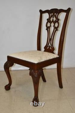 Maitland Smith Chippendale Table & Six Ball & Claw Chairs 106