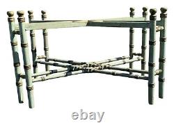 Mid 20th Century Faux Bamboo Chinoiserie Chippendale Style Coffee Table