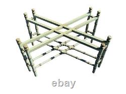 Mid 20th Century Faux Bamboo Chinoiserie Chippendale Style Coffee Table