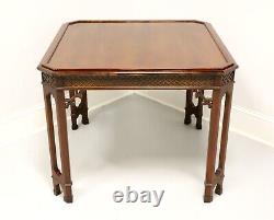 Mid 20th Century Mahogany Chinese Chippendale Square Game Table