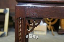 Mid Century Mahogany Chippendale Sofa Table Set Traditional Console Bench Stool