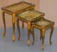 Nest Of Three G Serraglini Firenze Tables Made In Italy Hand Painted Distressed