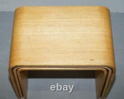Nest Of Three Vintage Bentwood Nesting Side End Lamp Wine Tables Very Stylish