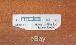 Original MID Century Modern Howard Miller Ltd Rosewood & Chrome Coffee Table