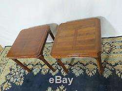 Pa House End Tables Pair Cherry Chippendale