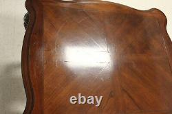 Pair Century Furniture Chippendale Style Heavy Carved End Tables